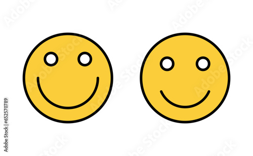 smile icon set for web and mobile app. smile emoticon icon. feedback sign and symbol