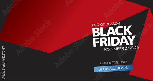 Black friday sale banner layout design