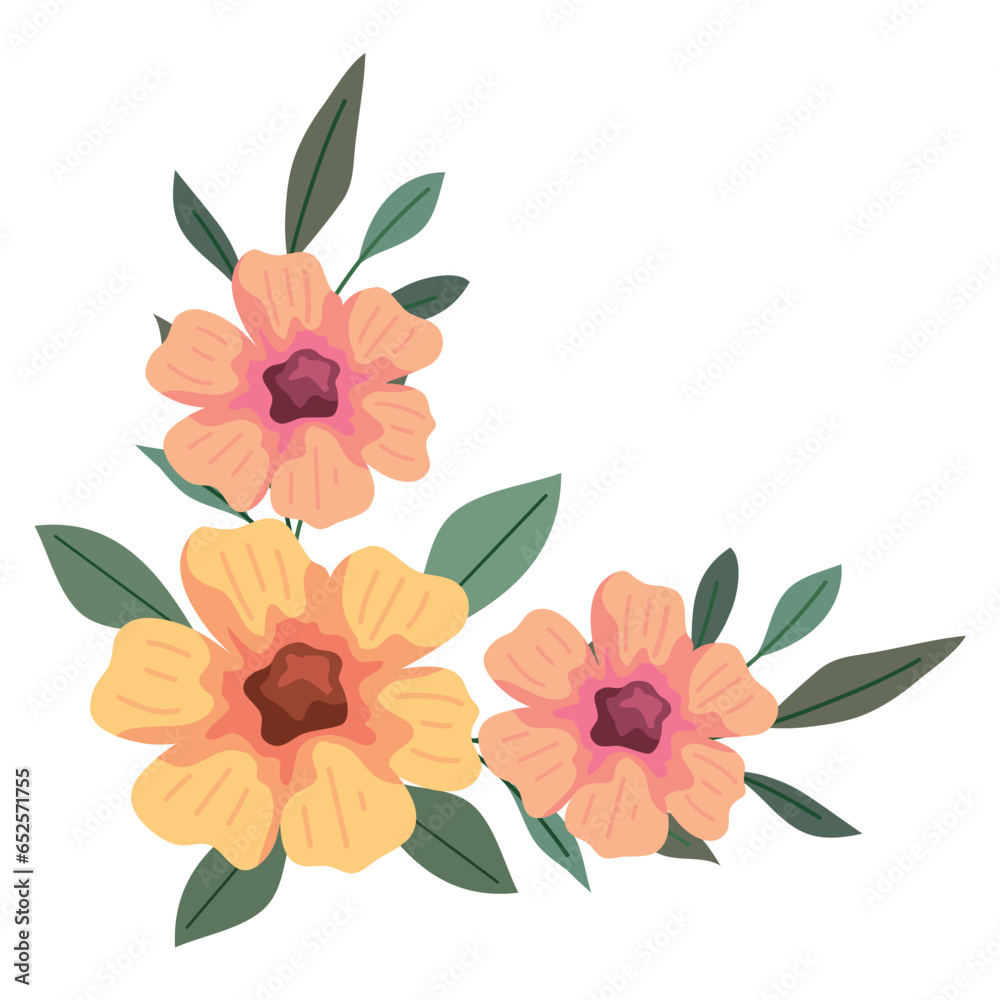 corner frame flowers plants corner frame flowers plants