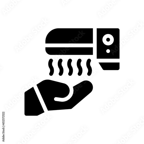 hand dryer glyph icon