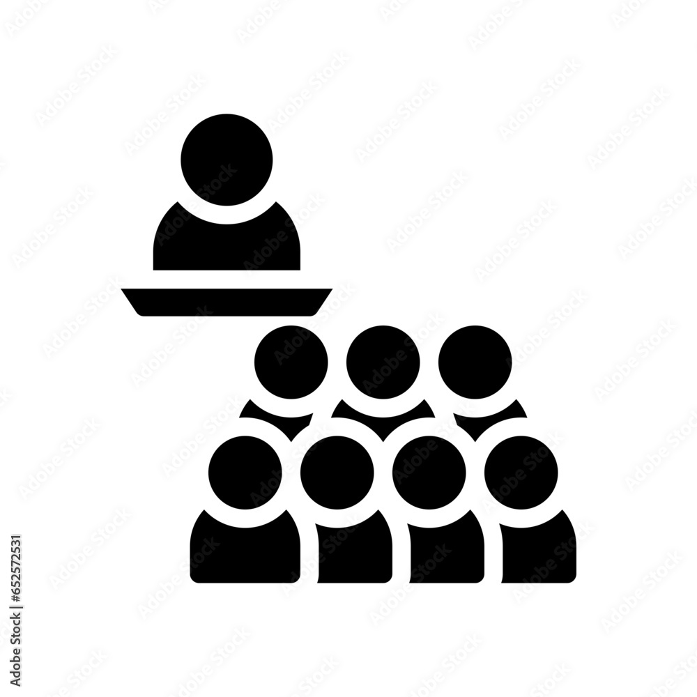 conference glyph icon conference glyph icon