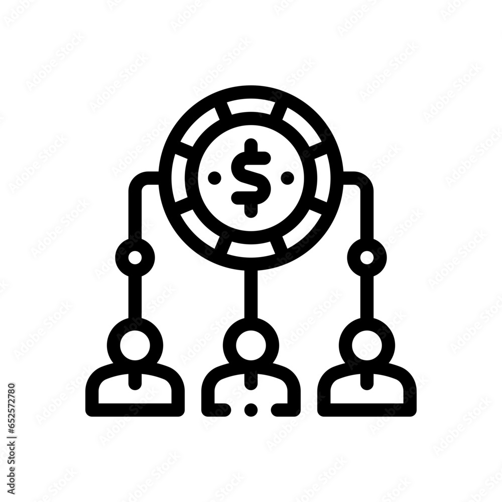 business connection line icon business connection line icon