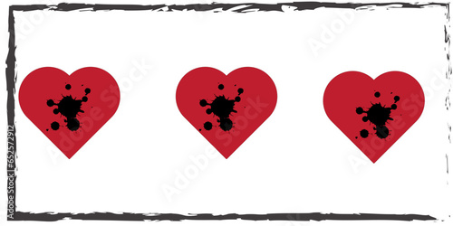 Collection of heart illustrations, Love symbols icon set, love symbols vector.