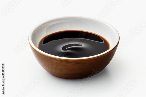 black sauce on bowl