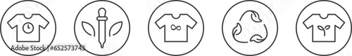 Fabric Specification Vector Icon Set