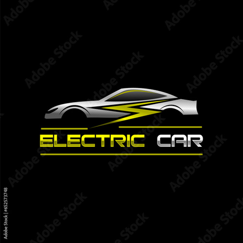 Premium Vector Electric car logo