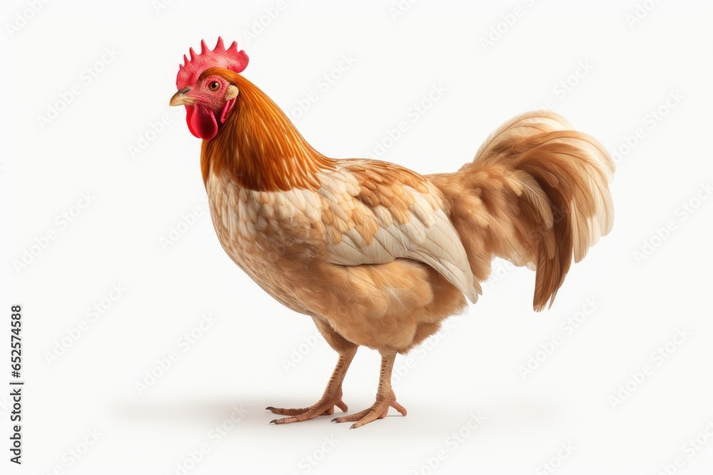 rooster isolated on white background