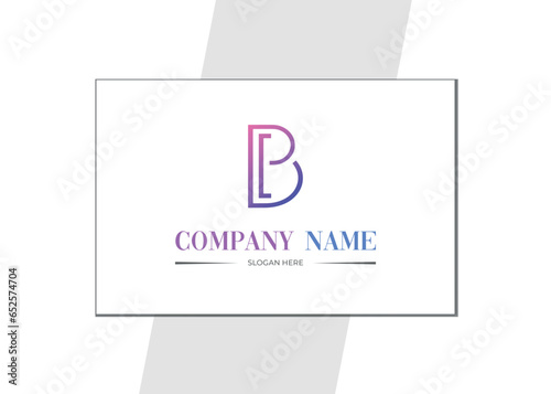 B letter Logo design For skincare company .