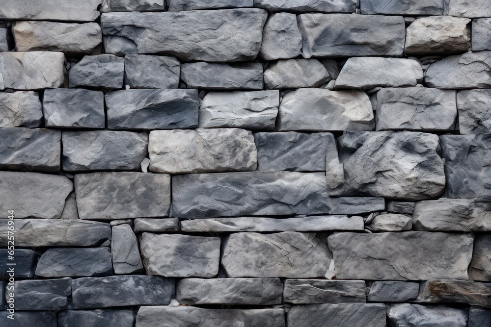 Fototapeta premium A close up image of a stone wall, created by Generative AI