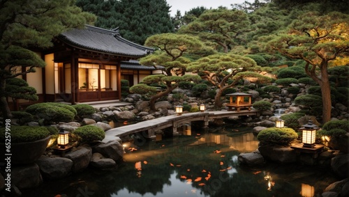 japanese garden in spring