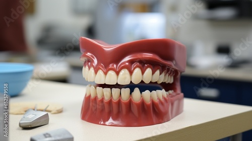 a dental laboratory with skilled technicians  prosthetics  and the art of smile restoration