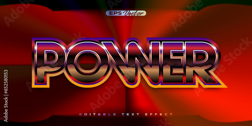 Power retro Y2K editable text effect