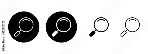 Search icon set illustration. search magnifying glass sign and symbol
