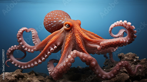 octopus photo illustration, generative ai photo