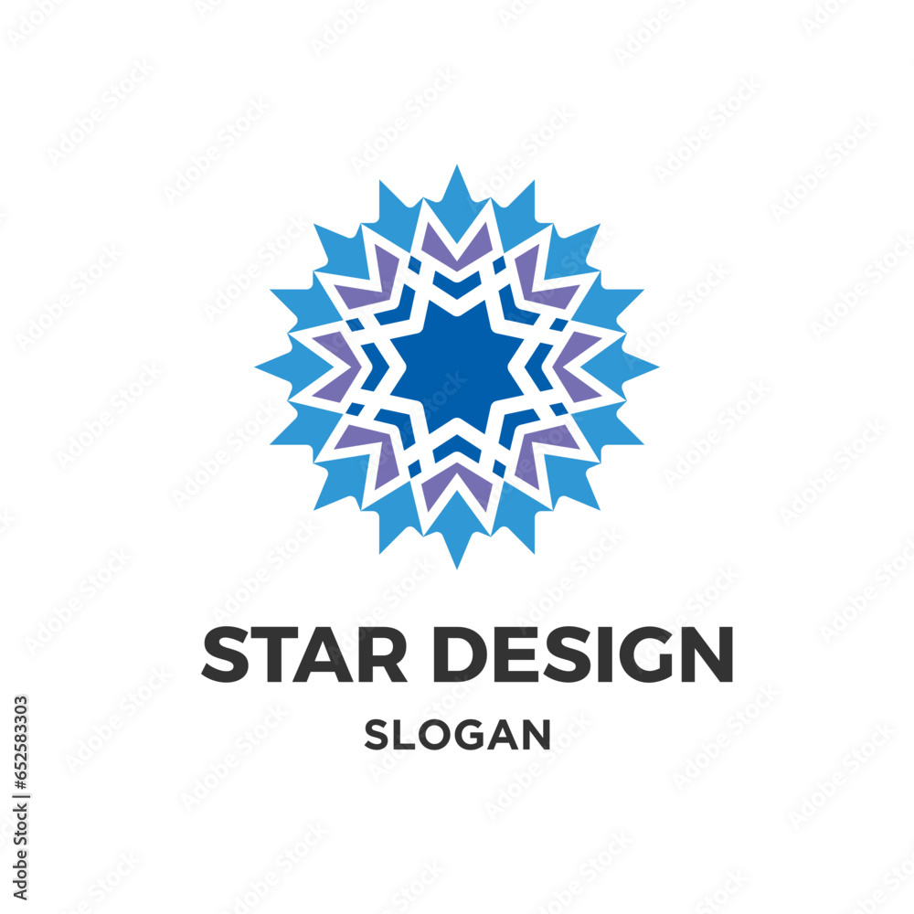 Circle star vector colorfull design