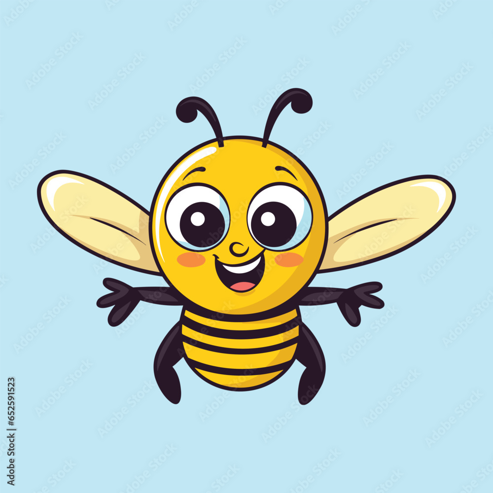 vector cute bee cartoon vector icon illustration vector cute bee cartoon vector icon illustration