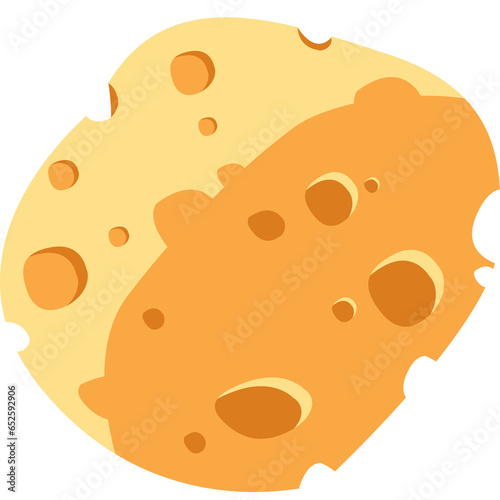 Illustration Flat Design Cheese