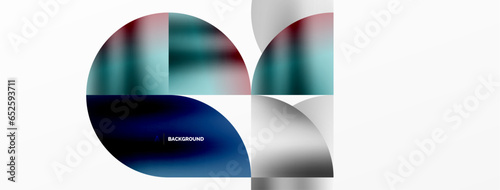 Minimalist geometric background featuring metallic round triangles, delivering sleek and modern visual aesthetic with emphasis on clean, metallic forms for wallpaper, banner, background, landing page