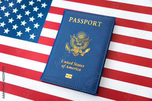 Картината върху платно the concept of obtaining US citizenship