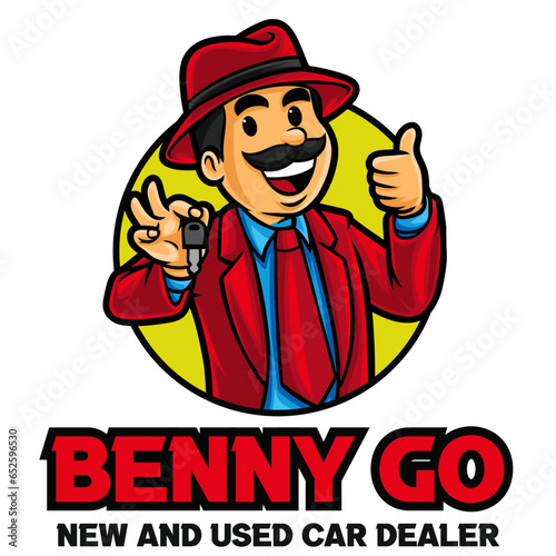 Car Dealer Logo Mascot Template