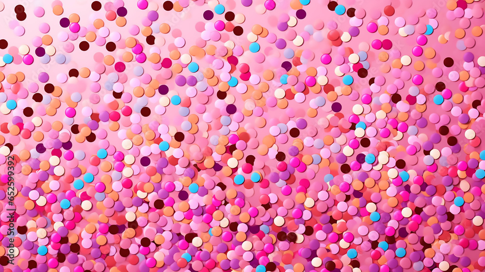 Trendy Pattern of Colorful Sprinkles for Background