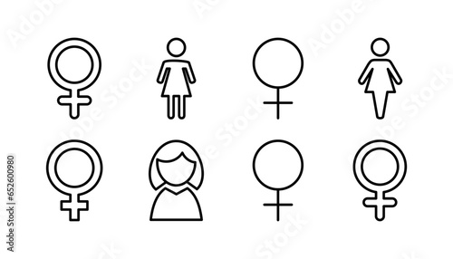 Female icon vector. toilet icon. restroom sign. gender