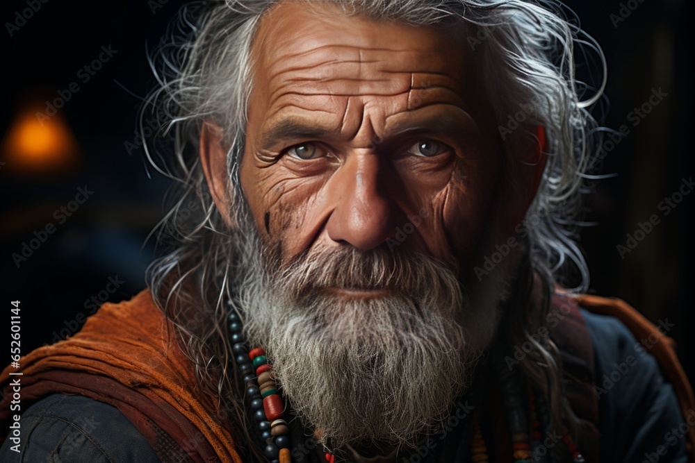 Wise elder, Generative AI. Wise elder, Generative AI.