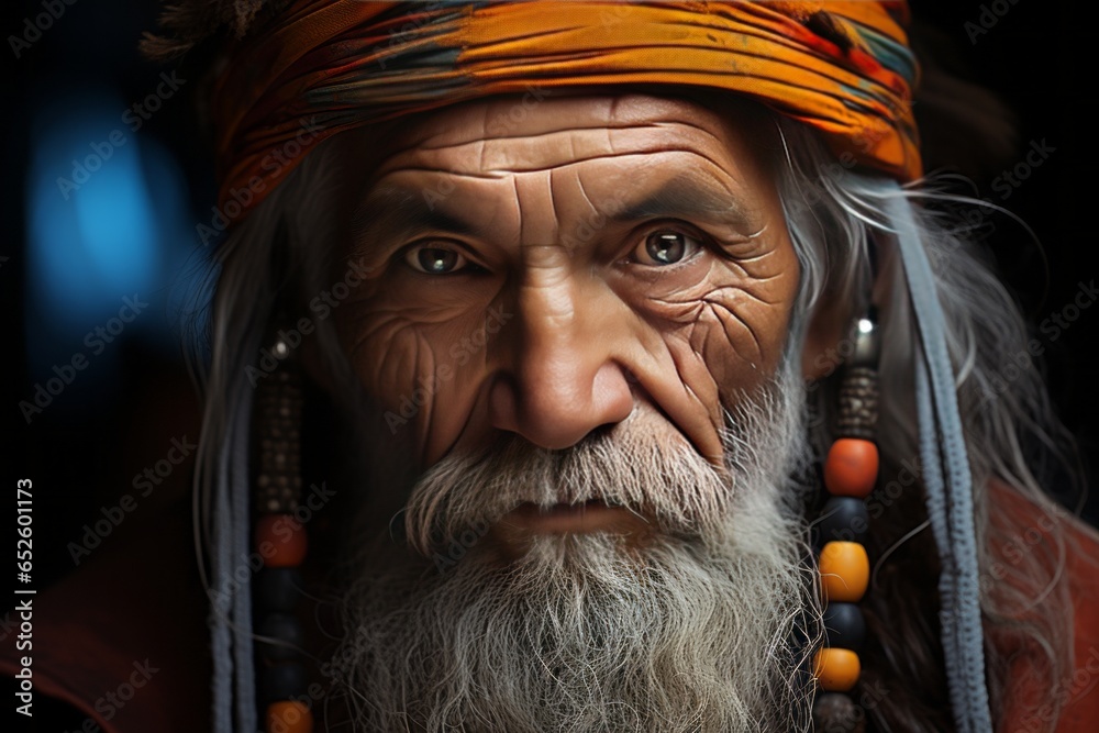 Wise elder, Generative AI. Wise elder, Generative AI.