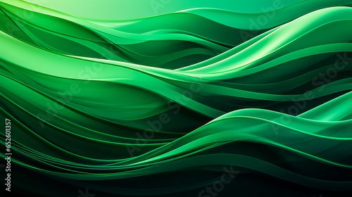 Lush Serenity: Organic Green Lines Abstract Background