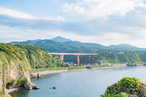 新潟　米山大橋と福浦海岸 photo