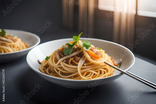 spaghetti with tomato sauce generated by AI