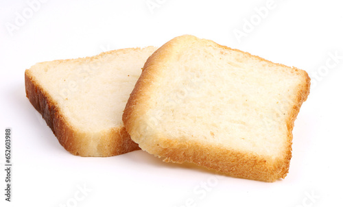 Sandwich white bread on white background, new angles