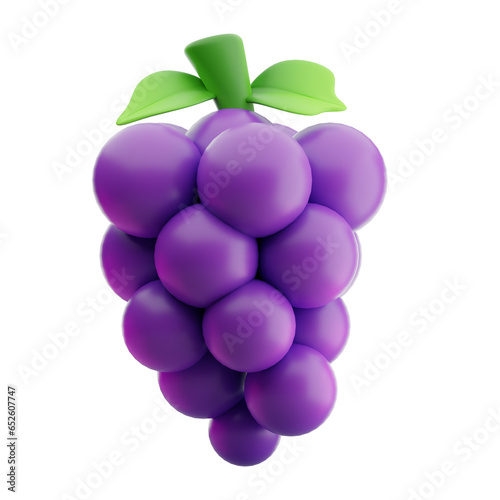 grape fruit 3d illustration