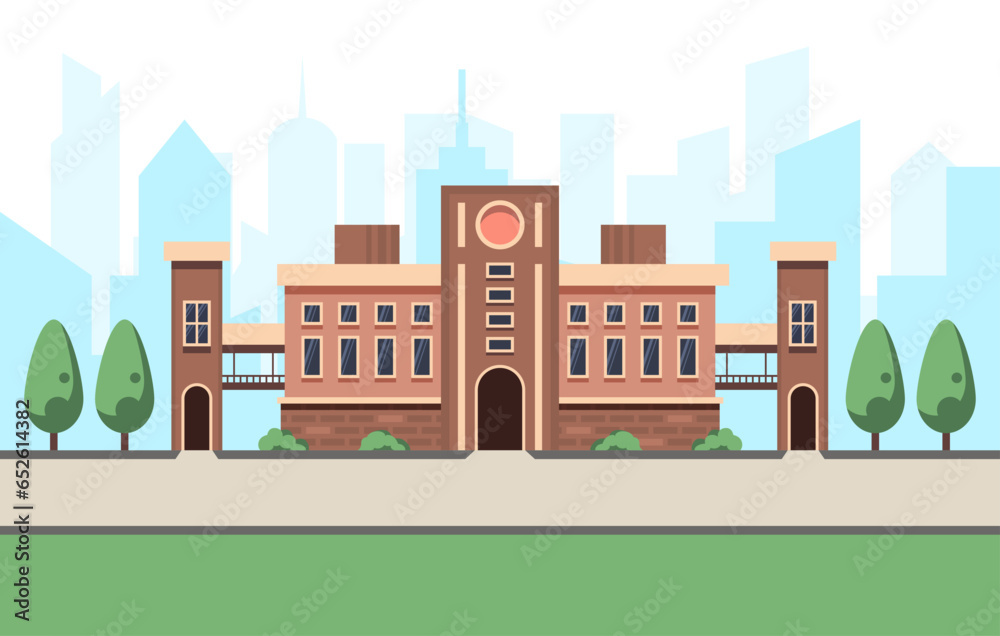 College Clip Art University Building Icon Illustration Of College