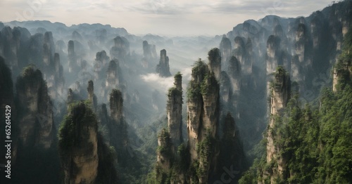 China's Zhangjiajie National Park in the fog © Amir Bajric