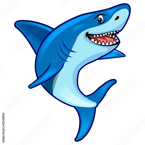 Shark cartoon mascot png image