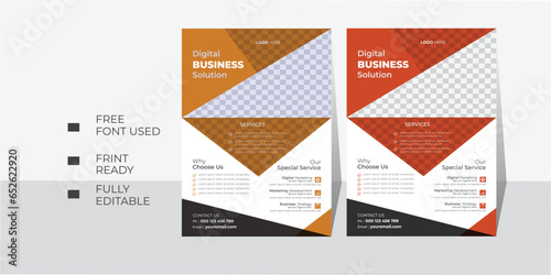 Modern company business flyer  design, Corporate business flyer design