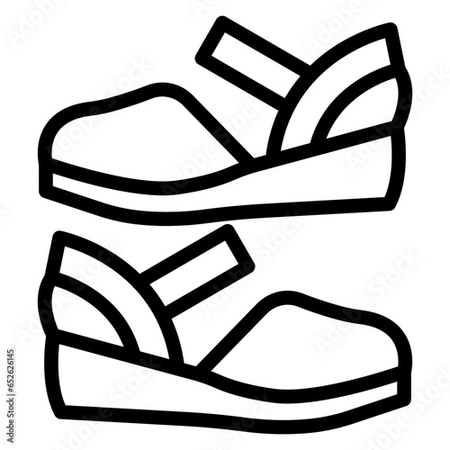 Vector Design Women Shoes Icon Style