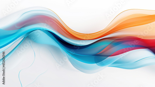 Abstract Fluid or Liquid Colorful Rounded Lines