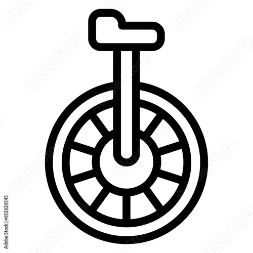Vector Design Monocycle Icon Style