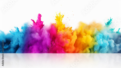 Rainbow Holi Paint Burst with Color Powder