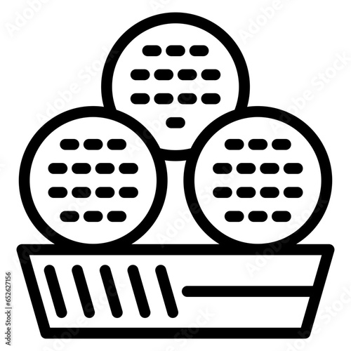 Vector Design Falafel Icon Style