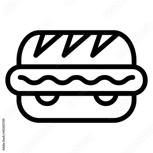 Vector Design Hot Dog Icon Style