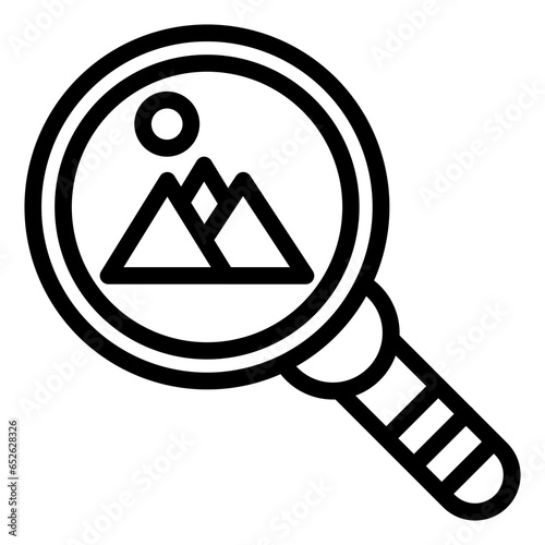 Vector Design Search Image Icon Style