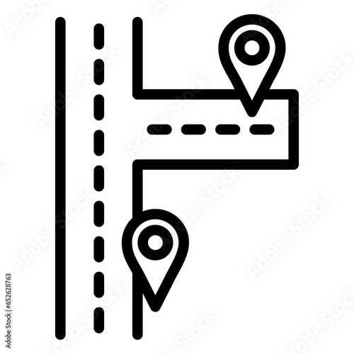 Vector Design Nearby Destinations Icon Style