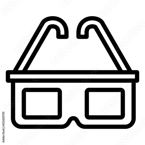 Vector Design 3d Glasses Icon Style