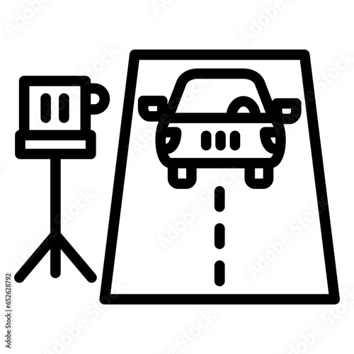 Vector Design Speed Trap Icon Style