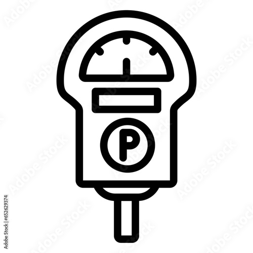 Vector Design Parking Meter Icon Style