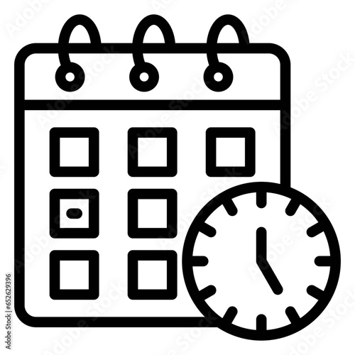 Vector Design Schedule Icon Style