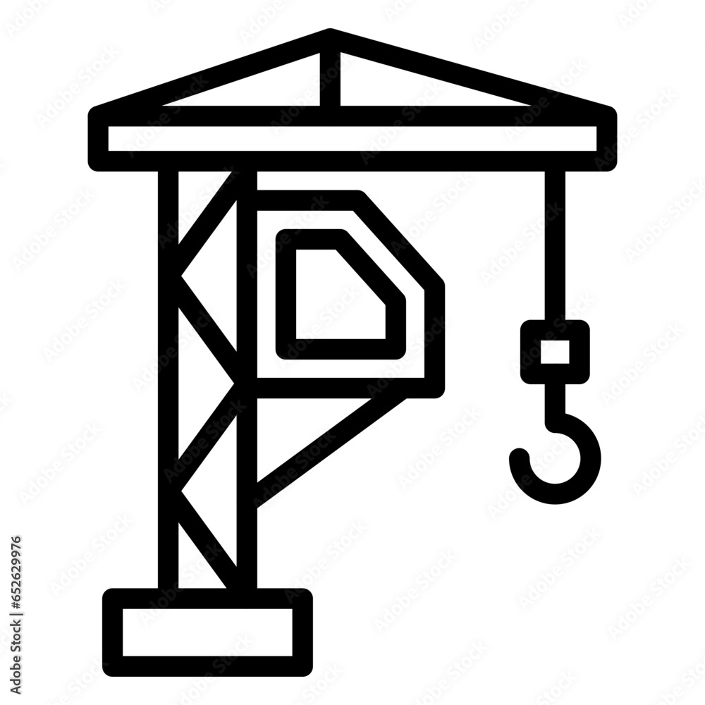 Vector Design Crane Icon Style Vector Design Crane Icon Style